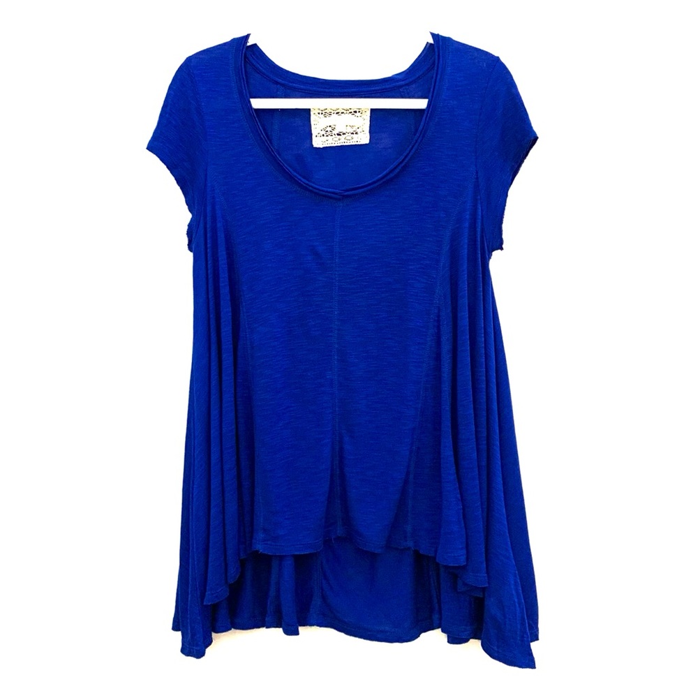 Anthropologie Pure+Good high-low flowy tunic/top Sz S